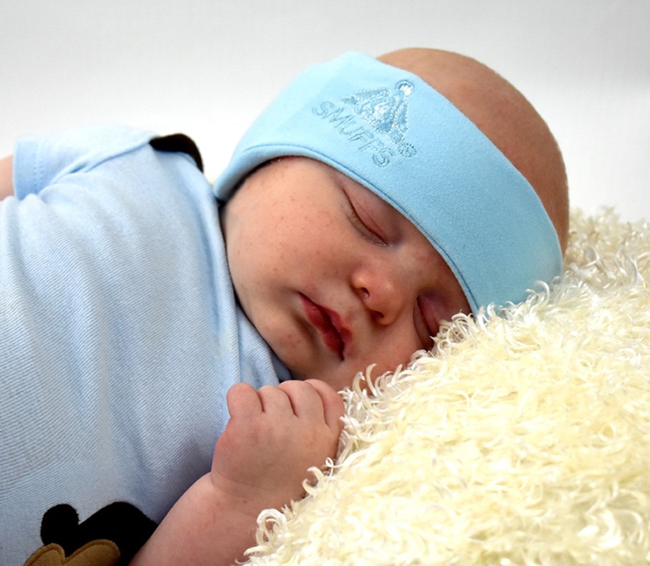 baby hearing protection sound muffling ear loud noise reduction soft sound small blue headband
