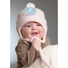 baby hearing protection sound muffling ear loud noise reduction soft sound small pink fleece beanie