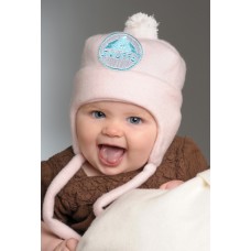 baby hearing protection sound muffling ear loud noise reduction soft sound large pink fleece beanie