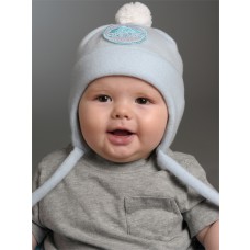 baby hearing protection sound muffling ear loud noise reduction soft sound large blue fleece beanie