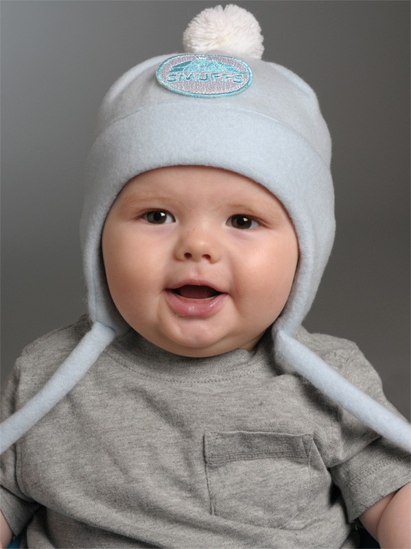 Sound Muffling Hearing Protection Beanie Blue Large 4-12+ months